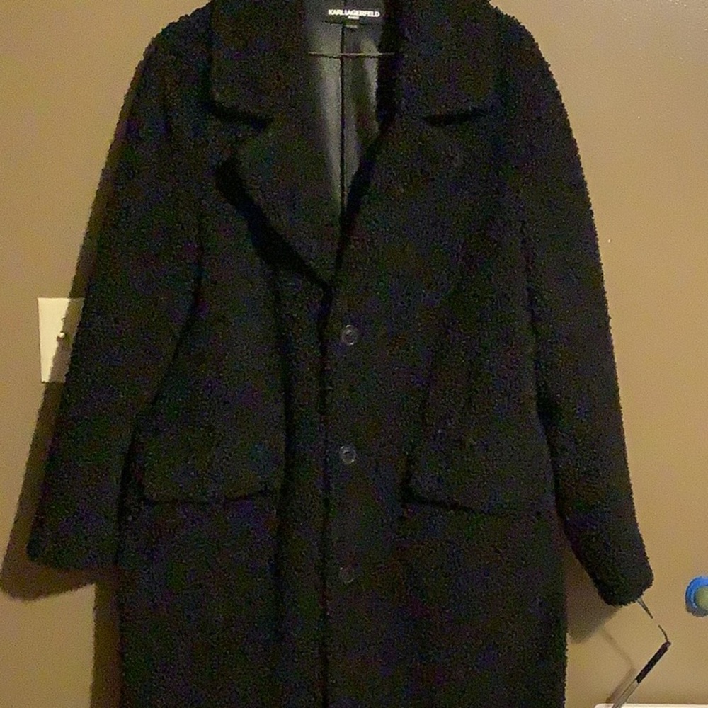 Brand New Carl Lagerfeld wool long Coat
